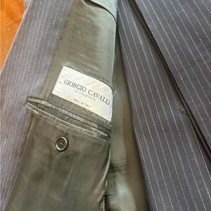 Giorgio Cavalli Super 130s Chalkstripe Suit 42R